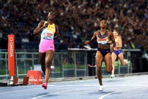 Melissa Jefferson-Wooden Puncaki Podium 100 Meter Putri