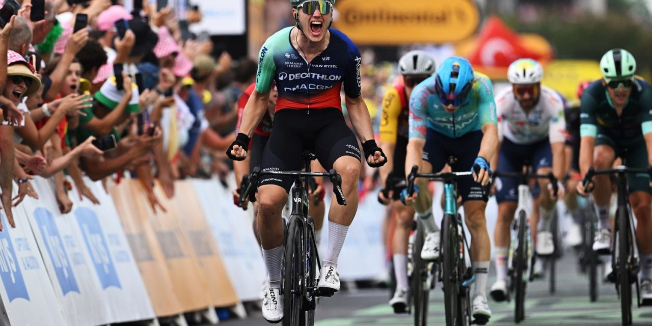 Olav Kooij Sprint Akhir Sampai Garis Finis Di Tour Of Guangxi